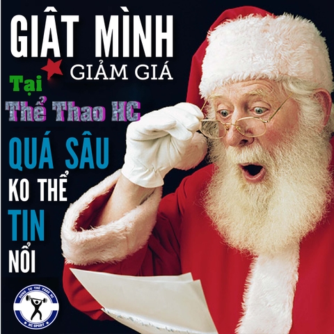 Chào đón lễ NOEL và Tết Dương Lịch giảm giá hàng loạt các sản phẩm tập bụng Tại Thể Thao HC