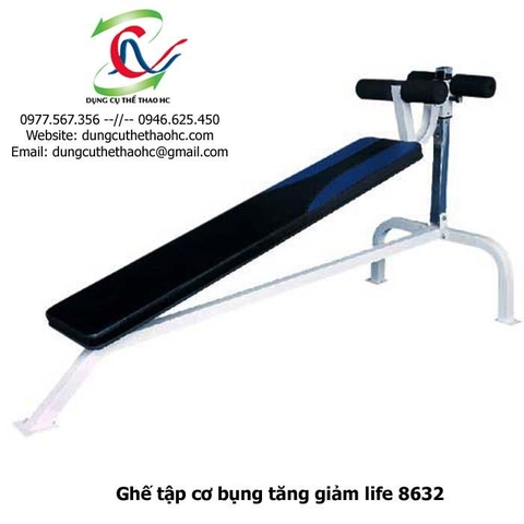 Ghế tập cơ bụng tăng giảm life 8632