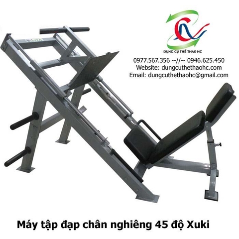 Máy tập đạp chân nghiêng 45 độ Xuki