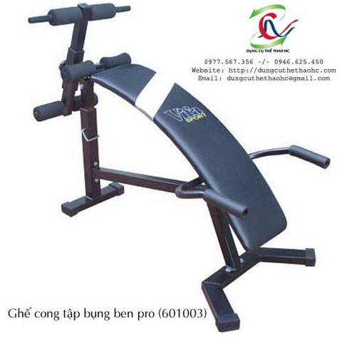 Ghế cong tập bụng ben pro