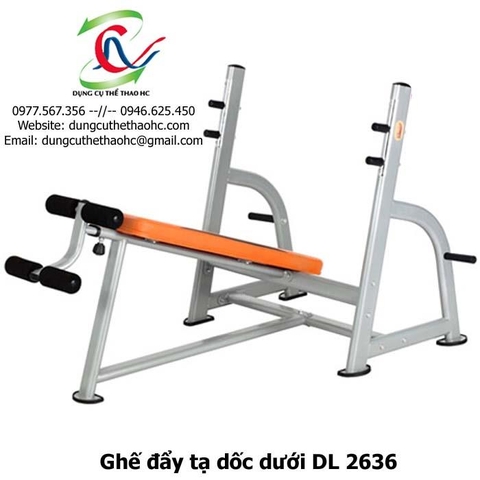 Ghế đẩy tạ dốc dưới DL-2636