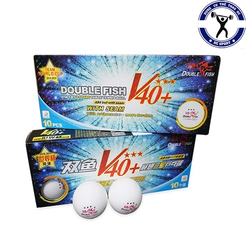 Quả bóng bàn Double Fish V40+ 3 sao 10q/hộp