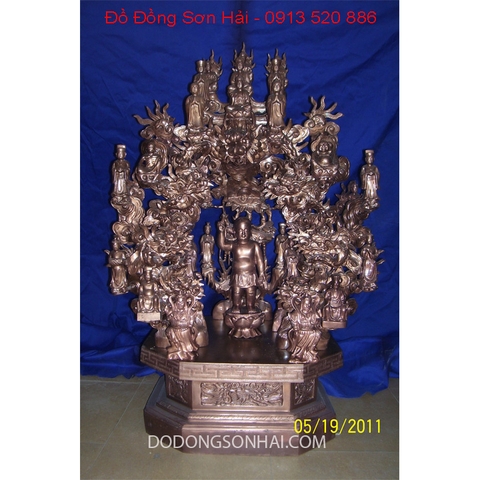 Đúc tòa cửu long bằng đồng đỏ, mã BD01