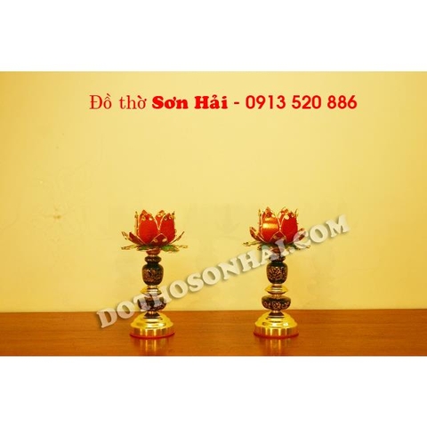 Bán đèn thờ hoa Sen cao 32cm