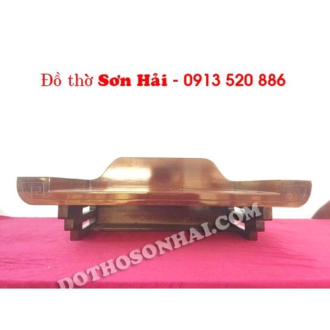 Bàn thờ Phật treo tường bằng gỗ gụ đẹp, rộng x sâu = 69cm x 48cm