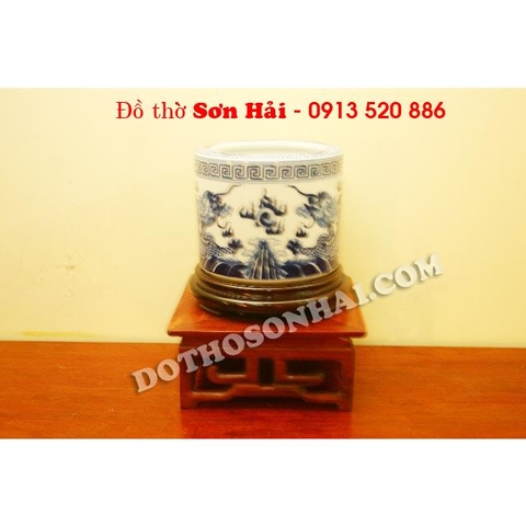 Đế đặt bát hương gỗ hương vuông 18cm