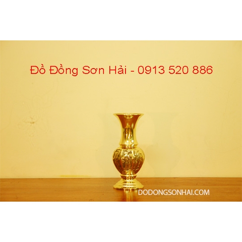 Lọ hoa Bát tiên bằng đồng Đài Loan cao cấp, cao 24cm, mã E513