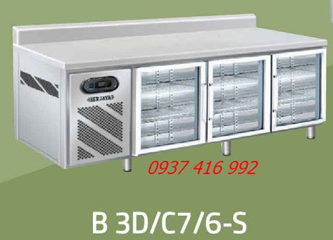 BERJAYA - Bàn Lạnh 2 Cánh 2100mm(Có Thành Chắn)