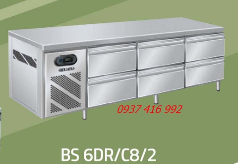 BERJAYA - Bàn Lạnh Hộc Kéo 2480mm