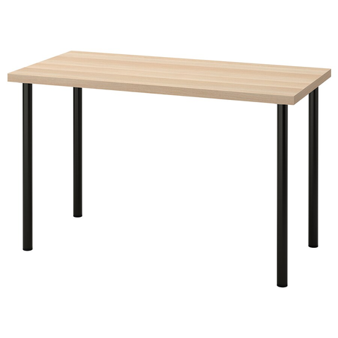 BÀN LÀM VIỆC LAGKAPTEN / ADILS IKEA - GỖ SỒI/ĐEN 120x60 cm