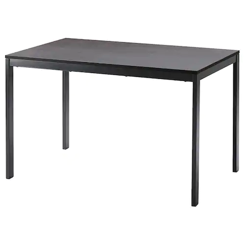 NỘI THẤT THÔNG MINH BÀN MỞ RỘNG VANGSTA IKEA - ĐEN NÂU 120 / 180x75 cm