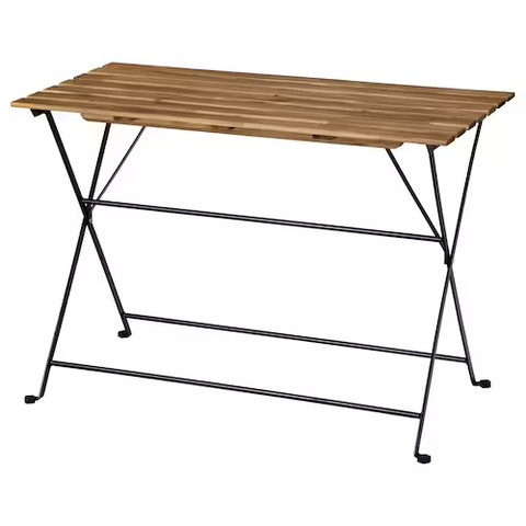 NỘI THẤT THÔNG MINH BÀN GẤP NGOÀI TRỜI TÄRNÖ IKEA - NÂU / ĐEN 100x54 cm