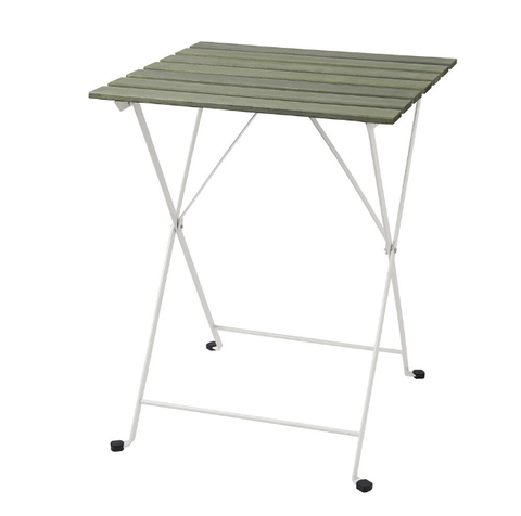NỘI THẤT THÔNG MINH BÀN GẤP NGOÀI TRỜI TÄRNÖ IKEA - TRẮNG XANH 55x54cm