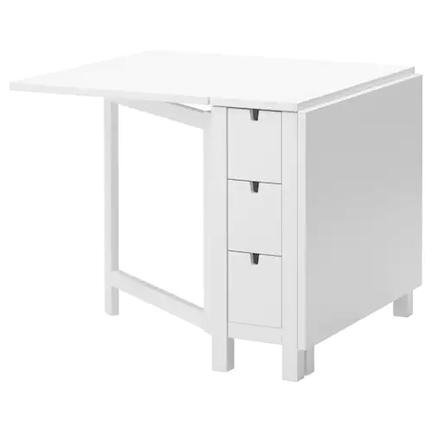 NỘI THẤT THÔNG MINH BÀN GẬP NORDEN IKEA - TRẮNG 26/89/152x80 cm