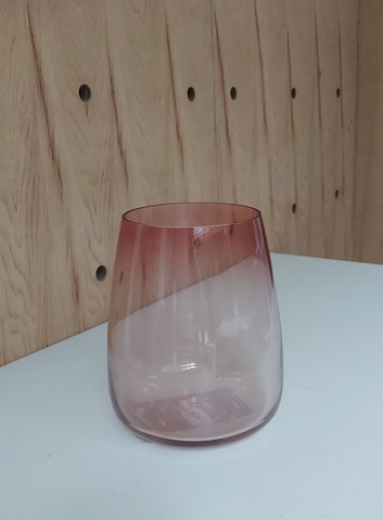 BÌNH HOA THỦY TINH BERÄKNA IKEA - HỒNG 18 cm