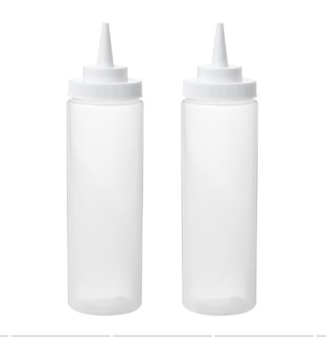 CHAI NHỰA BÓP GIA VỊ GRILLTIDER IKEA - TRẮNG 330 ml