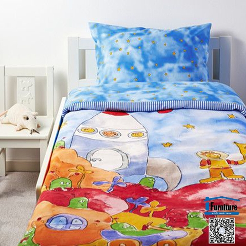 BỘ VỎ CHĂN, GỐI RYMDBAS IKEA (hàng chính hãng)