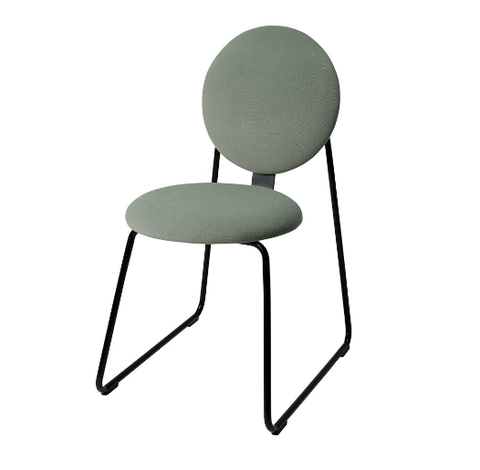 GHẾ TỰA MÅNHULT IKEA - ĐEN/XÁM XANH