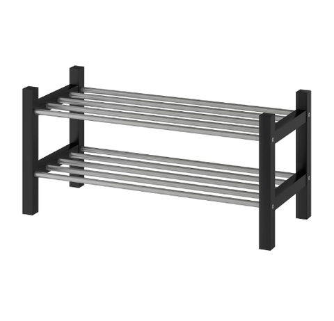 GIÁ ĐỂ GIẦY TJUSIG IKEA - ĐEN 79x32x37cm