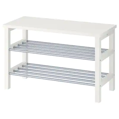 GIÁ ĐỂ GIẦY TJUSIG IKEA - TRẮNG 81x34x50 cm
