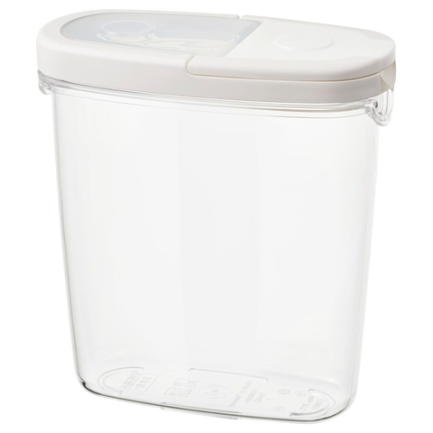 HỘP ĐỰNG THỰC PHẨM KHÔ IKEA 365 - TRẮNG 1,3 l