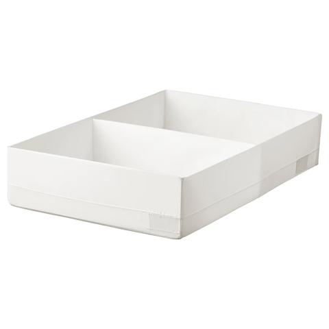 HỘP ĐỰNG ĐỒ STUK IKEA - TRẮNG 34x51x10 cm