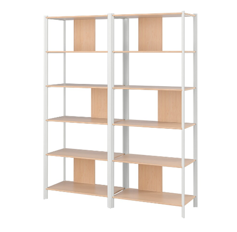 KỆ LƯU TRỮ JÄTTESTA IKEA - TRẮNG/TRE 160x194 cm