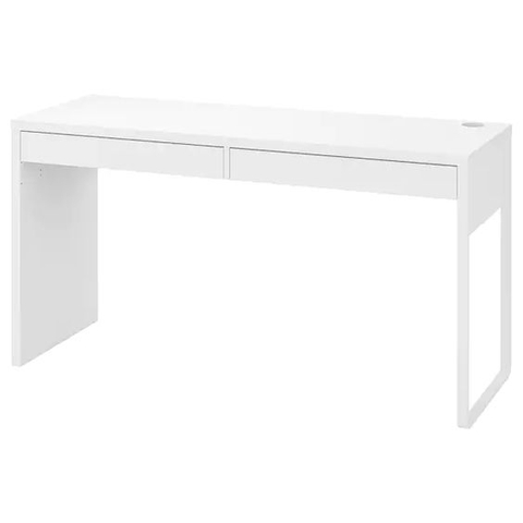 BÀN ĐÔI MICKE IKEA - TRẮNG 142x50 cm