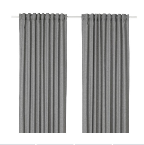 RÈM CỬA HANNALENA IKEA - XÁM 145x250 cm