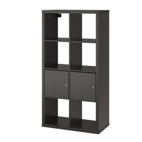 TỦ KỆ KALLAX IKEA - ĐEN NÂU 77x147 cm