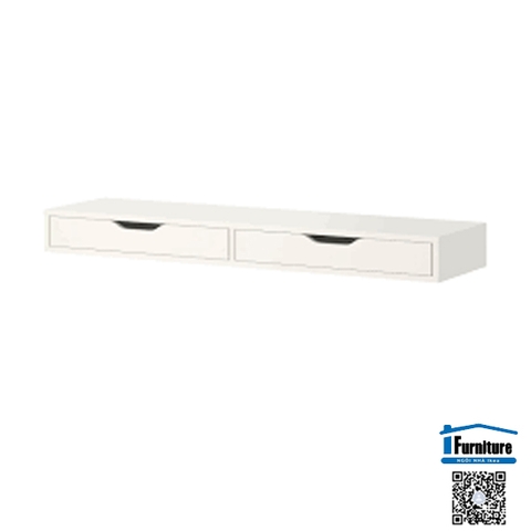KỆ CÓ NGĂN KÉO EKBY ALEX IKEA - TRẮNG 119X29 cm