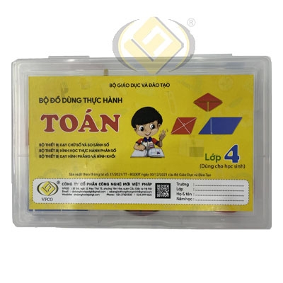 Bộ đồ dùng thực hành toán lớp 4