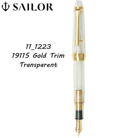 BÚT MÁY SAILOR 1911S FP TRANSPARENT GT 11-1223