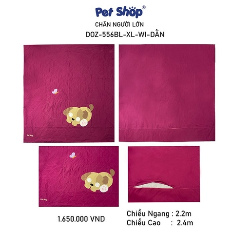 CHĂN( MỀN) DOZ-556BL-XL - WI- DẰN (200cm x 220cm)