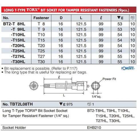 Đầu bits sao có lỗ khẩu 1/4 BT2