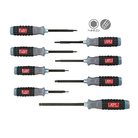 Bộ tô vít mũi lục giác đầu bi KTC TD1HBP8