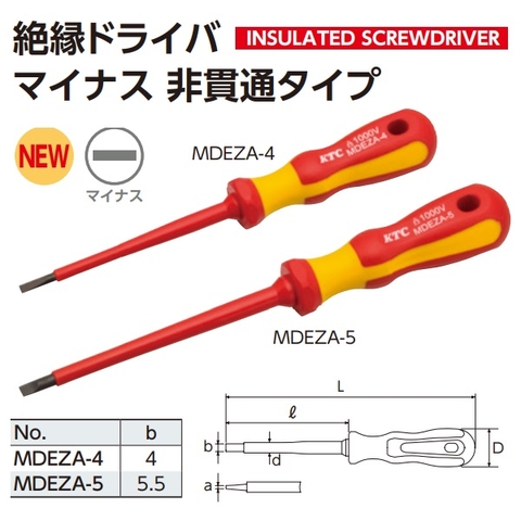 Bộ tô vít cách điện KTC PMDEZA4