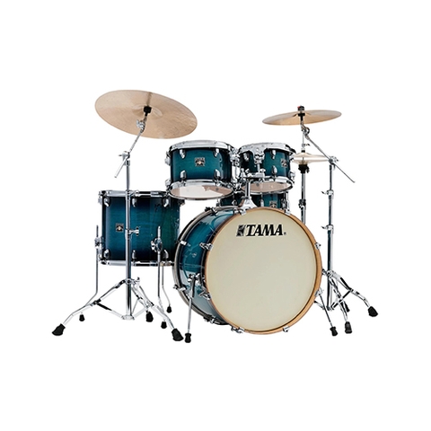 TAMA CL52KRS-BAB Superstar Classic Maple 5-Piece Drum Shell Kit, Blue Lacquer Burst
