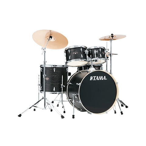 TAMA IE52KH6W-BOW Imperialstar 5-Piece Drum Kit w/Hardware, No Cymbals, Black Oak Wrap