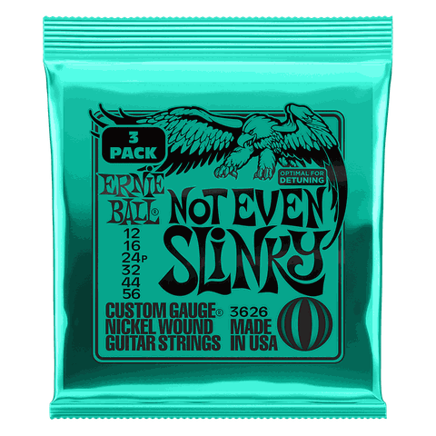 Dây Đàn Guitar Điện Ernie Ball 3626 Not Even Slinky Nickel Wound - Cỡ .012-.056