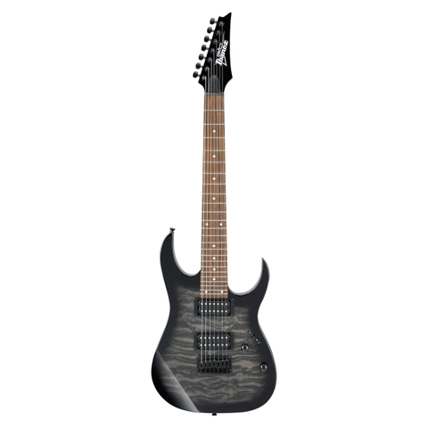 Đàn Guitar Điện Ibanez GRG7221QA TKS Electric Guitar, Transparent Black Sunburst