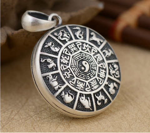 MẶT DÂY CHUYỀN CHỮ OM - BÁT QUÁI - BÁT BẢO PHẬT GIÁO - DC430