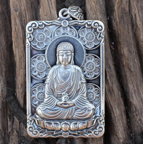 Mặt Dây Chuyền Phật A Di Đà - Om Mani Padme Hum - DC478