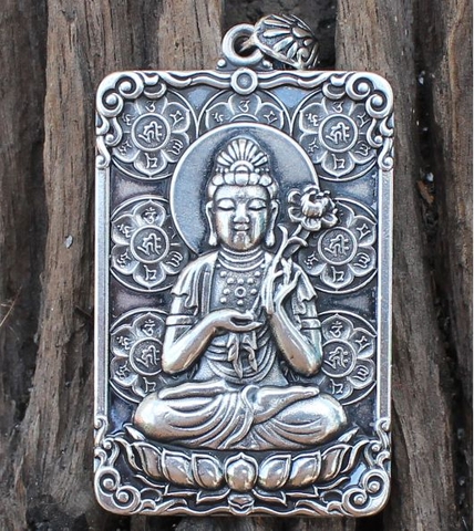 Mặt Dây Chuyền Đại Thế Chí Bồ Tát - Om Mani Padme Hum - DC480