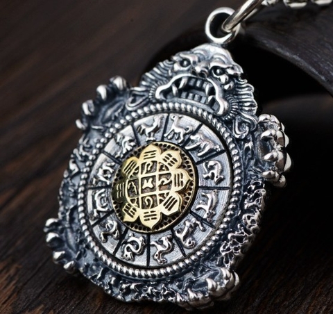 Mặt Dây Chuyền Khắc 12 Con Giáp - Bát Trạch Phong Thủy - DC513