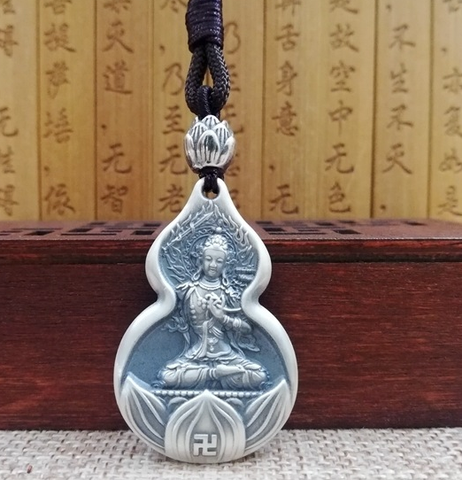 Mặt Dây Chuyền Văn Thù Bồ Tát - Bát Nhã Tâm KInh - DC5465