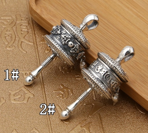 Mặt Dây Chuyền Trụ Kinh Luân Om Mani Padme Hum - DC552