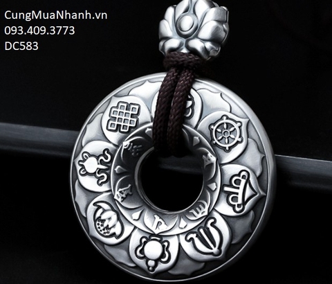 Mặt Dây Chuyền Bát Bảo Tâm Kinh - DC583