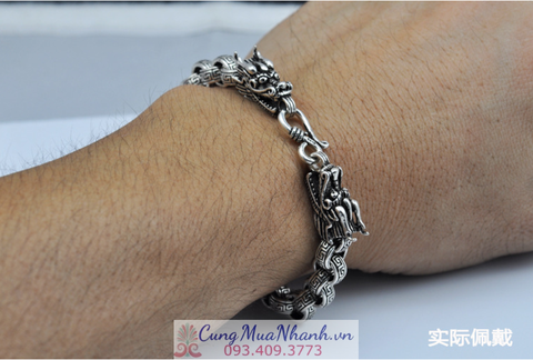 Lắc tay Song Long Phật Giáo Tây Tạng - LT109