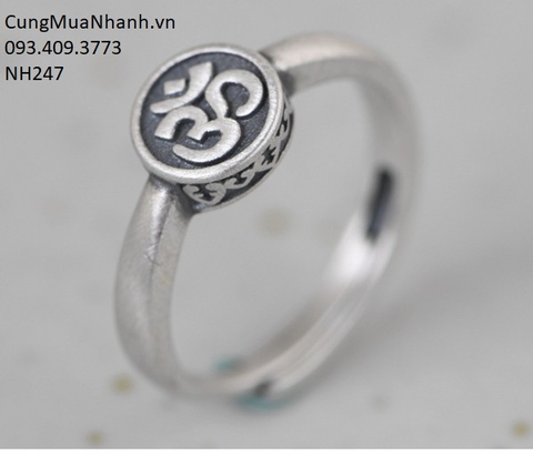 Nhẫn Khắc Chữ OM - NH247